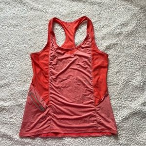 ATHLETA Orange + Pink Workout Gym Yoga Pilates Tank Top Size M